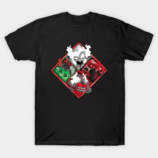 Madness combat Tricky the clown all forms T-Shirt by Renovich